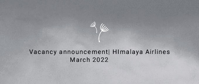 Job vacancy at Himalaya Airlines, March 2022