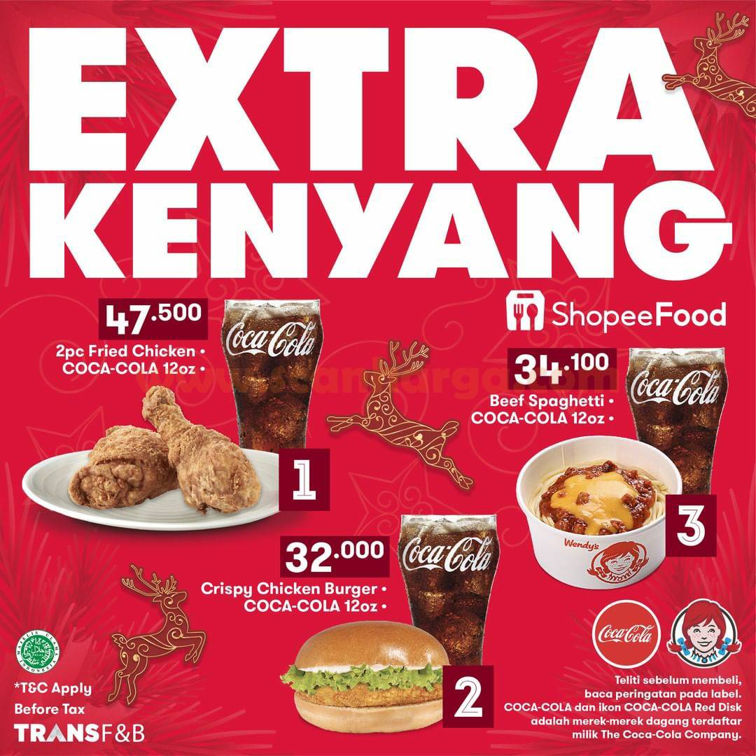 Wendys Promo Paket Extra Kenyang harga mulai Rp 30ribuan