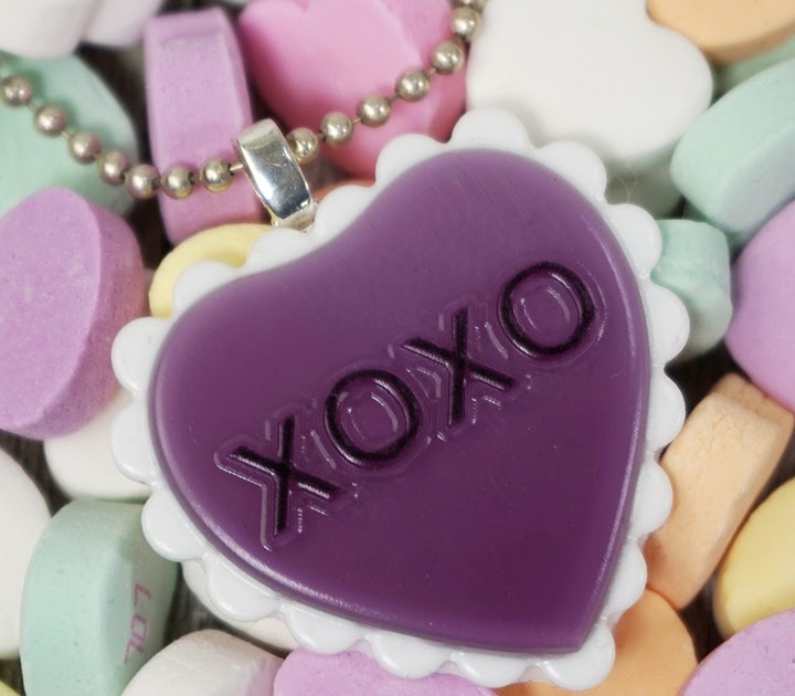 Resin Conversation Heart Necklace