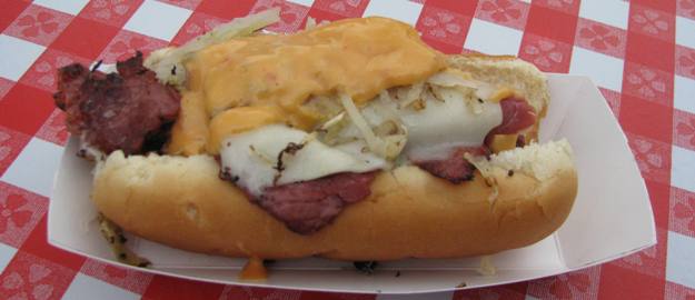 Reuben Hot Dog from Dog House Grill at the Chicago Hot Dog Fest