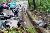 Hujan Disertai Angin Kencang, Dua Pemotor Tewas Tertimpa Pohon Tumbang di Sukawayana