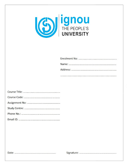 ignou-assignment-frontpage