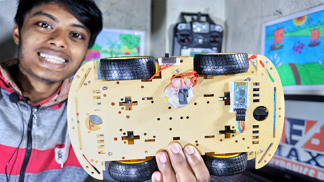 Bluetooth Controlled Car Using Arduino (L293D Motor Driver) | Max Electronics BD |