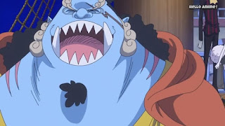 ワンピースアニメ WCI編 874話 ジンベエ | ONE PIECE ホールケーキアイランド編