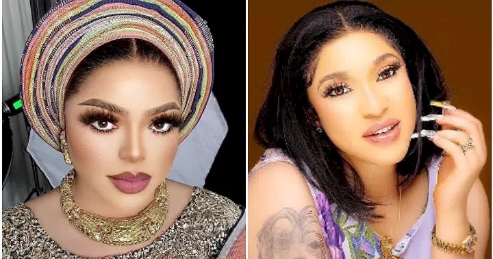 ''I Told Her I'm Not A Lesbian'' - Bobrisky Says As He Leaks Video Of Tonto Dikeh Touching Him