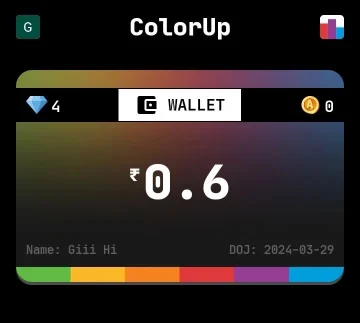 how to activate a wallet in the color up app