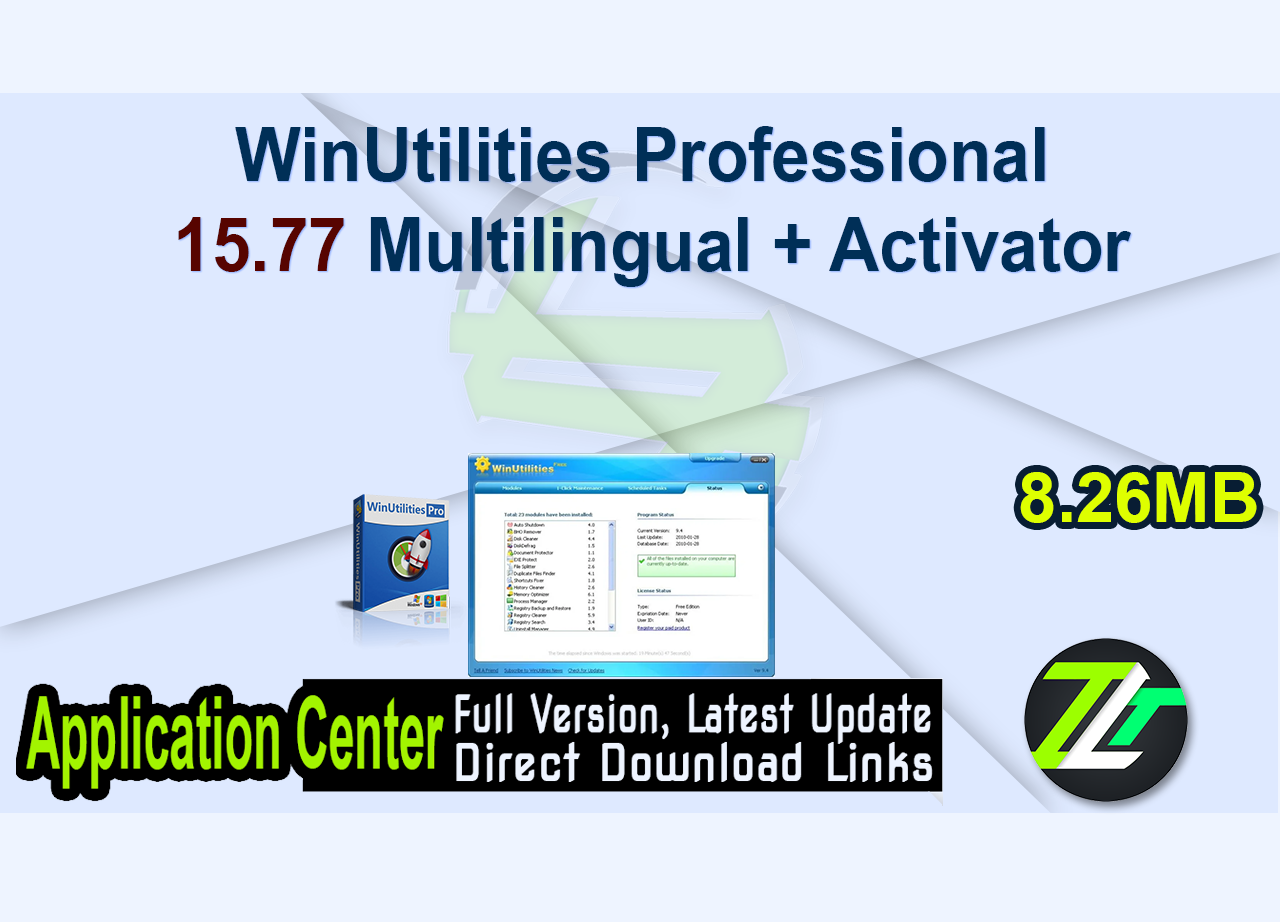 WinUtilities Professional 15.77 Multilingual + Activator