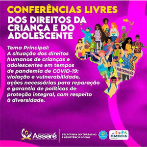 CONFERÊNCIAS  LIVRES DOS DIREITOS DA CRIANÇA E DO ADOLESCENTE