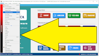 Master Menu School Fees Management Software with Attedance timetable Certificate ID Card Printing Students Marksheet Accounting