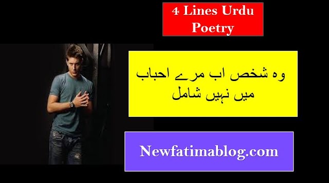 4 lines Sad poetry in urdu