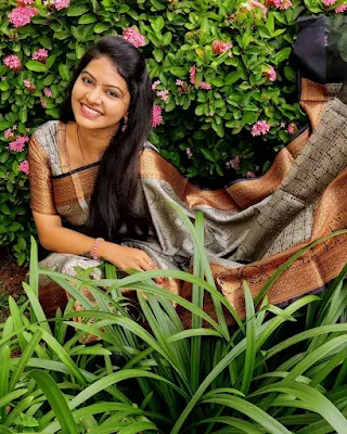 Rachitha mahalakshmi stylish saree instagram pics