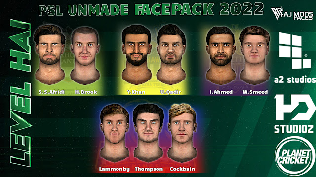 HBL PSL 2022 Facepack for EA Sports Cricket 07