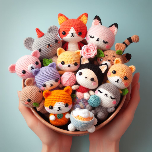 Inspiração e projetos de amigurumi de crochê