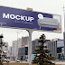 Street Outdoor Billboard Mockup PSD