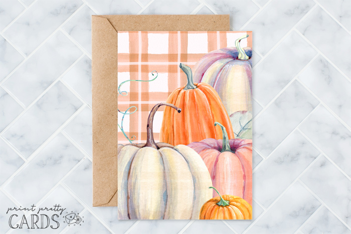 Printable Pumpkin Card