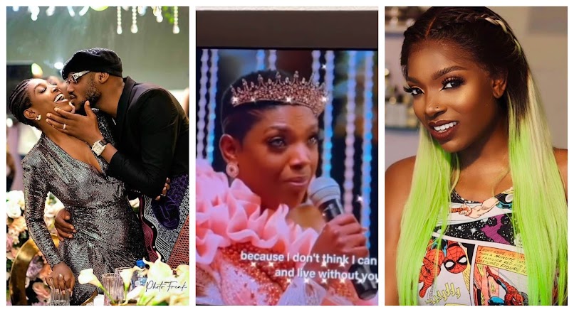 You have shown me that Nothing can come between us Annie Idibia tells her husband, 2face as they renew their wedding vows (Video)