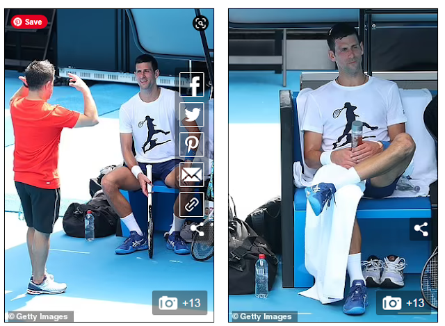 Hostile to vaxxer Novak Djokovic hits the training courts as he edges nearer to playing at the Australian Open with no visa choice from the migration serve today - however the tennis genius isn't as yet free