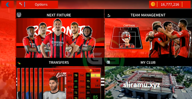 DLS 22 Mod AC Milan HD Grafik New Update Transfer & Jersey Android Offline