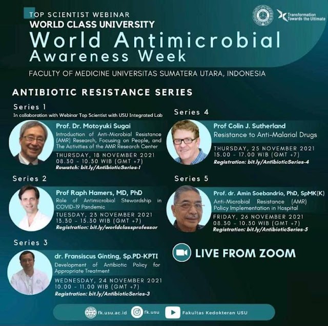 (FREE) *Webinar Top Scientist*  Antibiotic Resistance Awareness Week