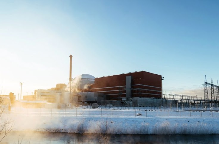 The Olkiluoto 3 nuclear reactor in Finland'