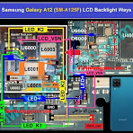 Samsung Galaxy A12 A125F mất đèn màn hình
