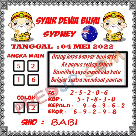 Prediksi Dewa Bumi Sdy Kamis 04-Mei-2023