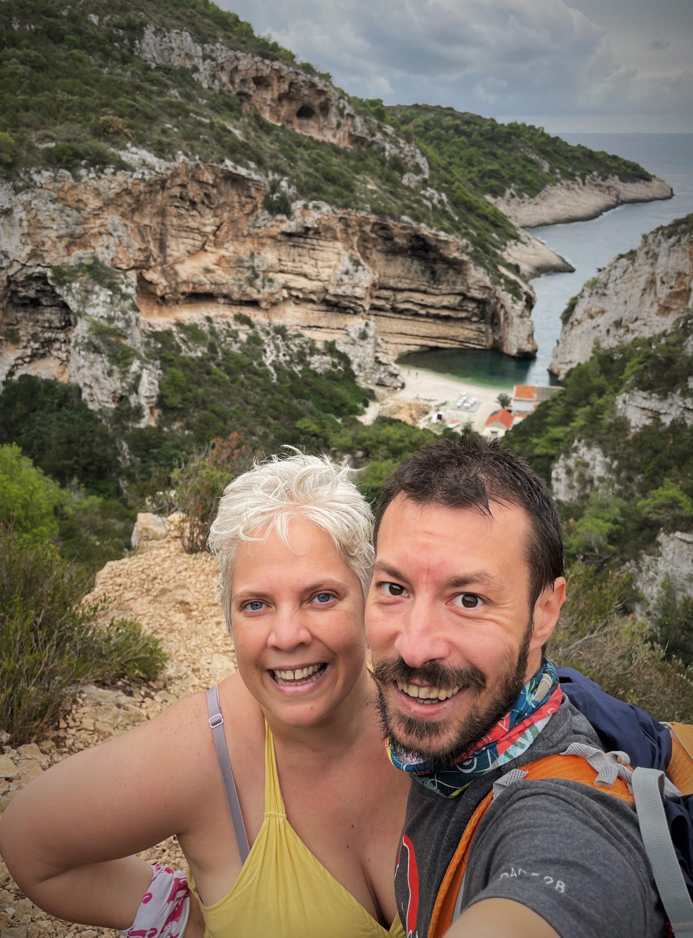 Getting to Stiniva Beach, Vis Island, Croatia