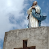 Imagem de Nossa Senhora da Conceição foi colocado em cima da torre da Igreja de Jundiá/RN.