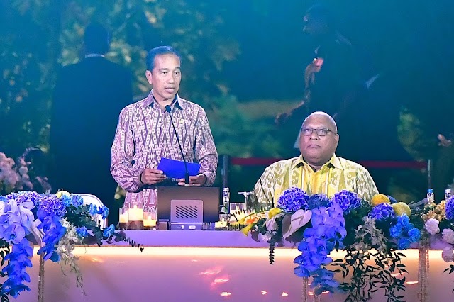 *Presiden Jokowi Jamu Santap Malam Para Pemimpin dan Delegasi KTT WWF Ke-10 di GWK*