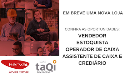 Taqi seleciona funcionários para novas lojas em Rio Pardo e Ibirubá