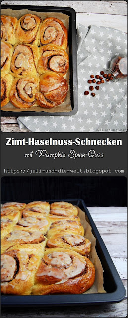 Zimt-Haselnuss-Schnecken