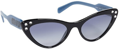 Blue Authentic Miu Miu Cat Eye Sunglasses