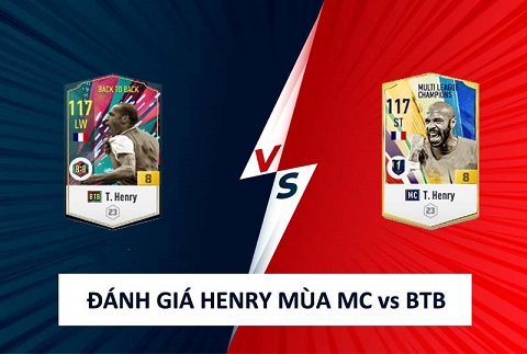FIFA ONLINE 4 | Review so sánh Thierry Henry giữa mùa MC và BTB by BeeTechz