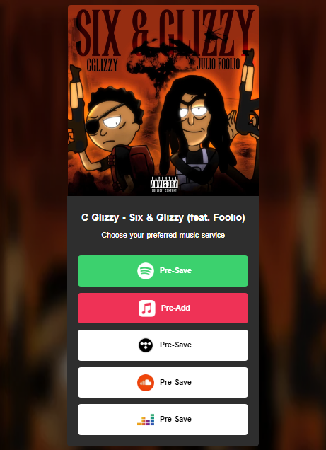 #NewMusic C Glizzy, "Six & Glizzy" featuring Foolio