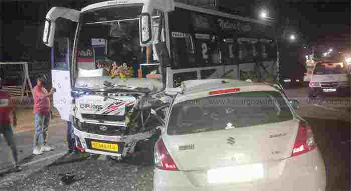 Kanhangad, News, Kerala, Kasaragod, Death, Injured, Car, Bus, Hospital, Woman, Car collided with bus on KSTP Road; Woman died.