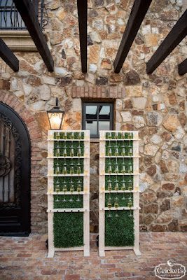 champagne greenery wall