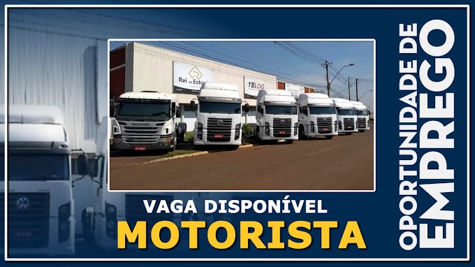 Transportadora TeLog abre vagas para motorista carreteiro