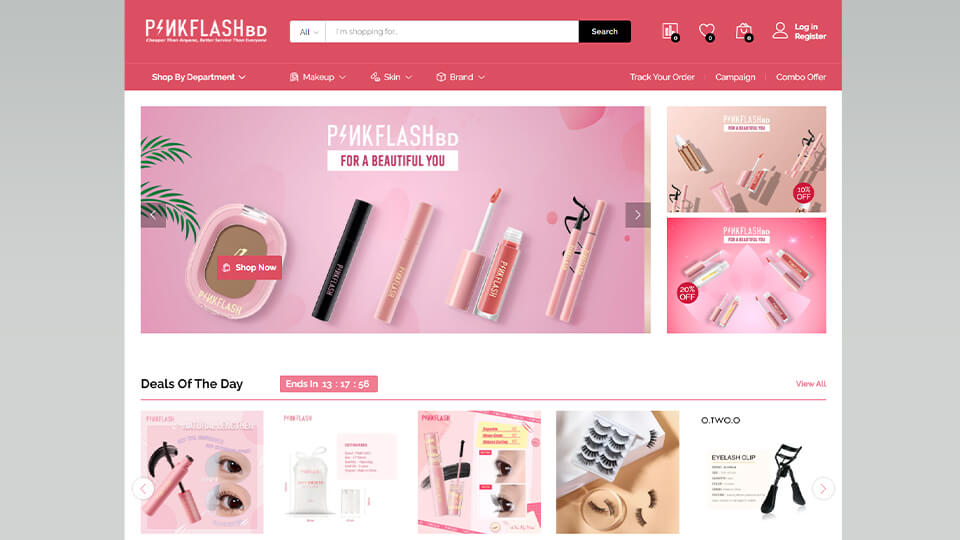 Pink Flash BD woocommerce website