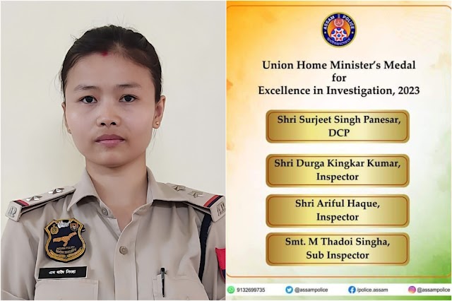 SI M. Thadoi Singha: A Beacon of Excellence in Investigation Honored with Union Home Minister's Medal