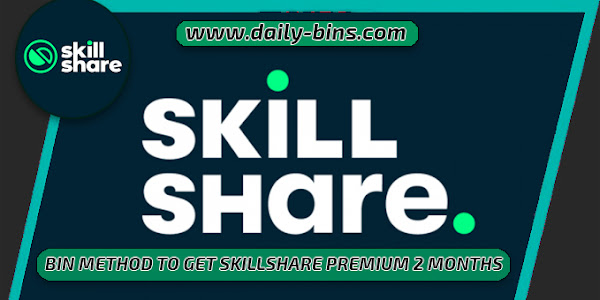 SKILLSHARE BIN 2022 | BIN METHOD TO GET SKILLSHARE PREMIUM 2 MONTHS