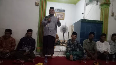 Memperingati Isra Mikra'j Dilaksanakan di Masjid Nurul Iman Karta Dewa Dengan Penceramah Agama Ustat Badri Dari Kota Pendopo