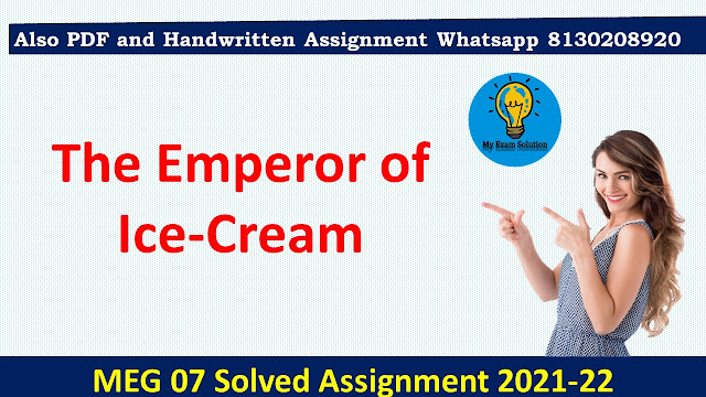The Emperor of Ice-Cream