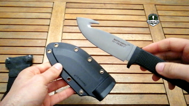 Cold Steel Master Hunter Plus VG 1 San Mai 3 Clone Cutit de vanatoare Neck Knife Cutit de gat