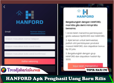 HANFORD Com Apk Login Bonus 100Rb Apakah Membayar Dan Aman?