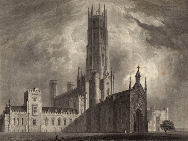 Классический вид Фонтхиллского аббатства после окончания строительных работ в 1813 году.