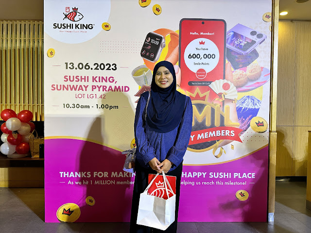 Surirumah Dari Sabah Menang Hadiah Utama Berupa Percutian Ke Jepun Dalam Kempen Sushi King 1 Million Happy Members
