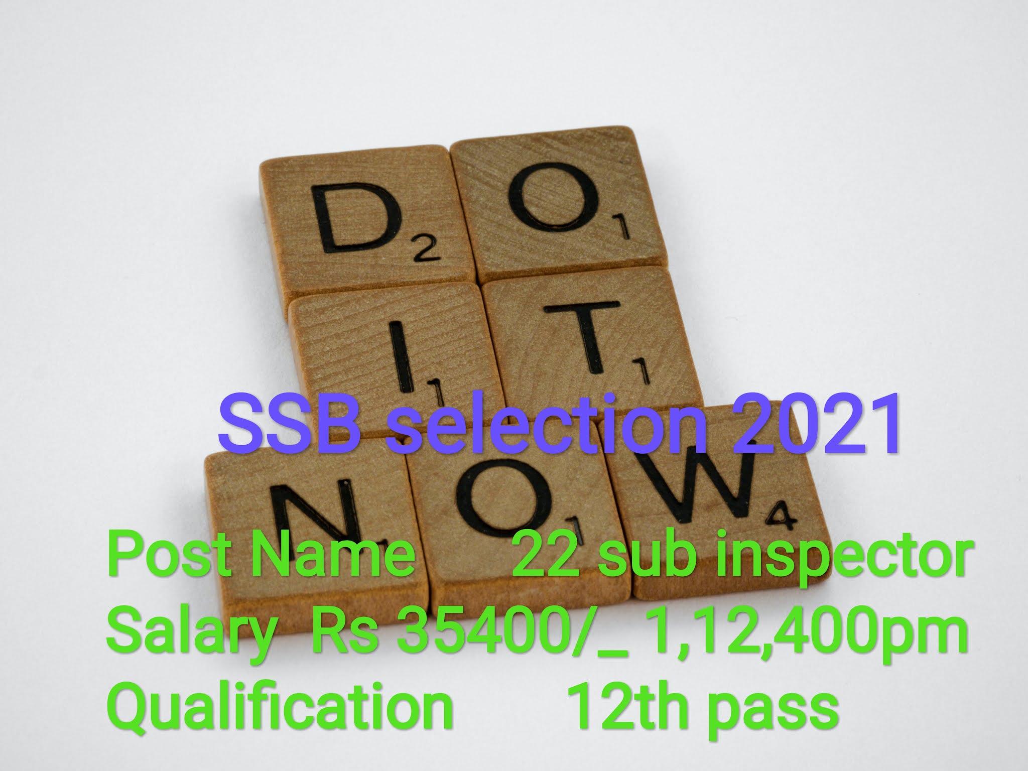 Job Vacancy Alart SSB selection 2021