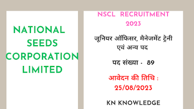 NSCL Various post recruitment