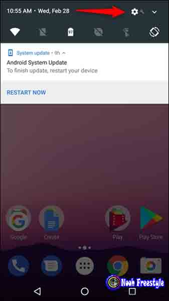 قم بإزالة إشعار تحديث Android 7 (Nougat)