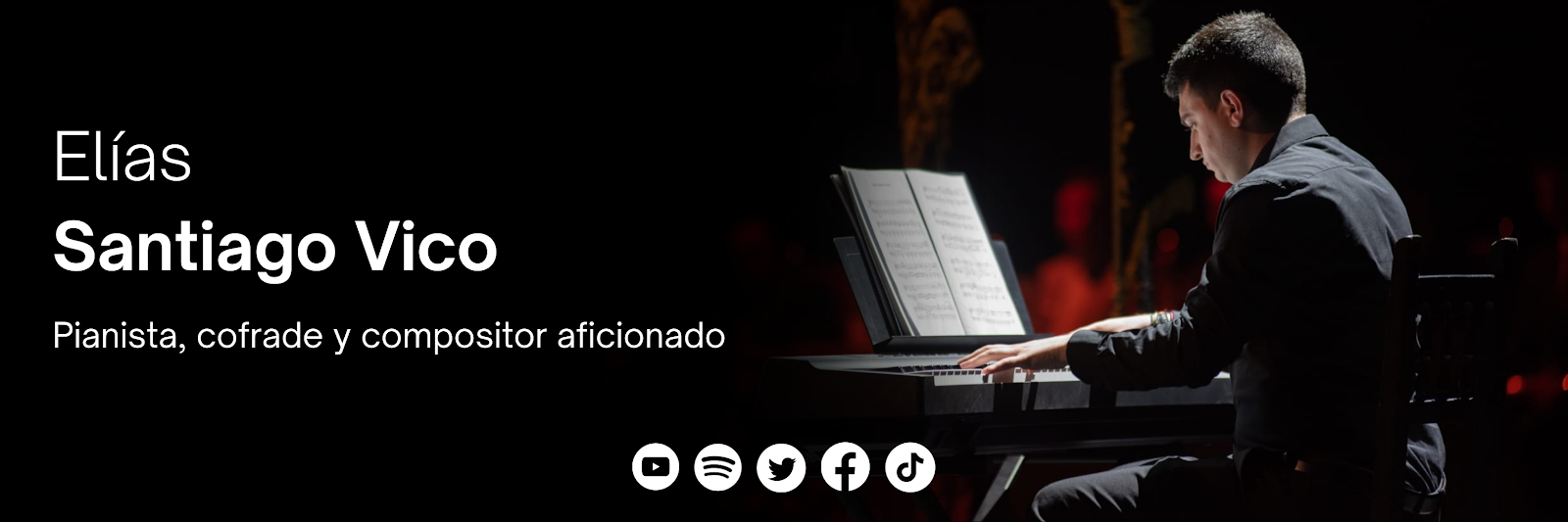 Elías Santiago Vico - Pianista, cofrade y compositor aficionado